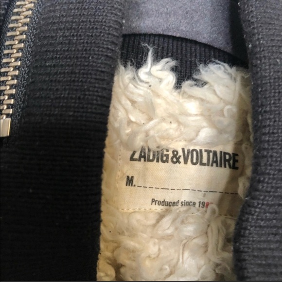 ZADIG & VOLTAIRE Long Jacket Black Parka Small - Picture 2 of 3